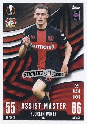 Figurina Florian Wirtz - UEFA Champions League & Europa League 2023-2024. Match Attax Extra
 - Topps