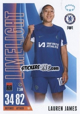 Sticker Lauren James - UEFA Champions League & Europa League 2023-2024. Match Attax Extra
 n. 157 - Topps