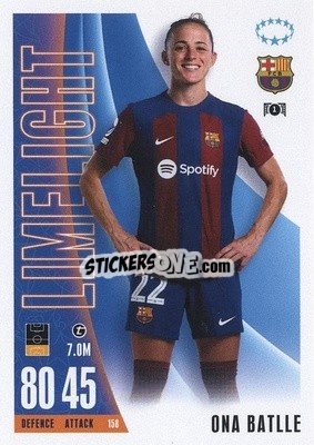 Figurina Ona Battle - UEFA Champions League & Europa League 2023-2024. Match Attax Extra
 n. 158 - Topps
