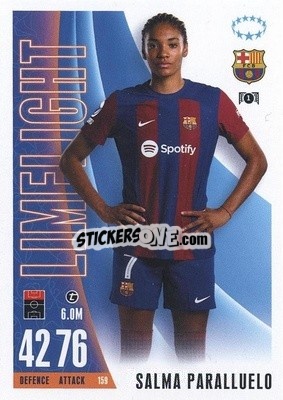 Sticker Salma Paralluelo - UEFA Champions League & Europa League 2023-2024. Match Attax Extra
 n. 159 - Topps
