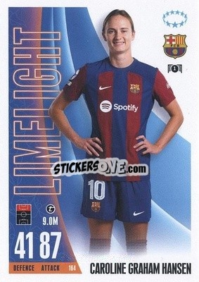 Cromo Caroline Graham Hansen - UEFA Champions League & Europa League 2023-2024. Match Attax Extra
 n. 164 - Topps