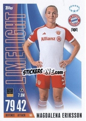 Sticker Magdalena Eriksson - UEFA Champions League & Europa League 2023-2024. Match Attax Extra
 n. 165 - Topps