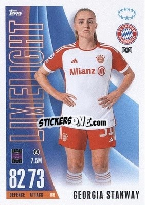 Sticker Georgia Stanway - UEFA Champions League & Europa League 2023-2024. Match Attax Extra
 - Topps