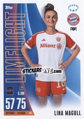 Sticker Lina Magull - UEFA Champions League & Europa League 2023-2024. Match Attax Extra
 n. 167 - Topps