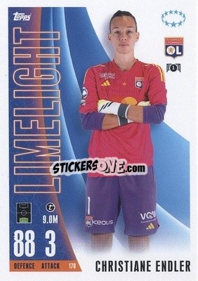 Cromo Christiane Endler - UEFA Champions League & Europa League 2023-2024. Match Attax Extra
 n. 170 - Topps