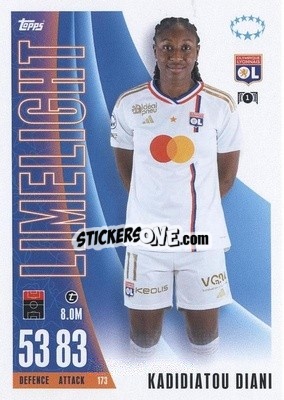 Sticker Kaddiatou Diani - UEFA Champions League & Europa League 2023-2024. Match Attax Extra
 - Topps