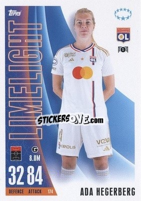 Sticker Ada Hegerberg - UEFA Champions League & Europa League 2023-2024. Match Attax Extra
 n. 174 - Topps