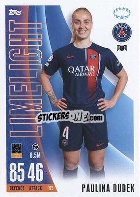 Sticker Paulina Dudek - UEFA Champions League & Europa League 2023-2024. Match Attax Extra
 - Topps