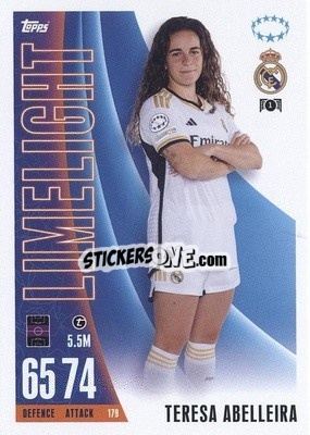 Figurina Teresa Abelleira - UEFA Champions League & Europa League 2023-2024. Match Attax Extra
 n. 179 - Topps
