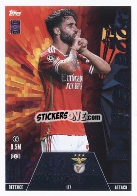 Sticker Rafa Silva - UEFA Champions League & Europa League 2023-2024. Match Attax Extra
 n. 187 - Topps