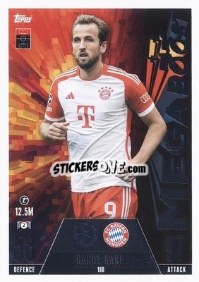 Sticker Harry Kane - UEFA Champions League & Europa League 2023-2024. Match Attax Extra
 n. 188 - Topps