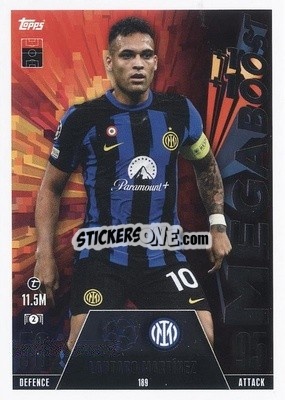 Sticker Lautaro Martínez - UEFA Champions League & Europa League 2023-2024. Match Attax Extra
 n. 189 - Topps
