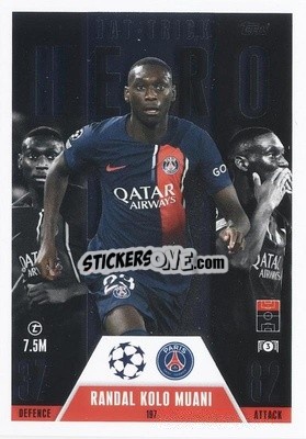 Sticker Randal Kolo Muani - UEFA Champions League & Europa League 2023-2024. Match Attax Extra
 n. 197 - Topps