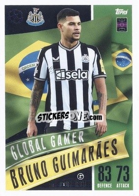 Sticker Bruno Guimarães - UEFA Champions League & Europa League 2023-2024. Match Attax Extra
 - Topps