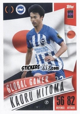 Sticker Kaoru Mitoma - UEFA Champions League & Europa League 2023-2024. Match Attax Extra
 n. 202 - Topps