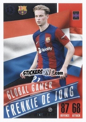 Sticker Frenkie de Jong - UEFA Champions League & Europa League 2023-2024. Match Attax Extra
 - Topps