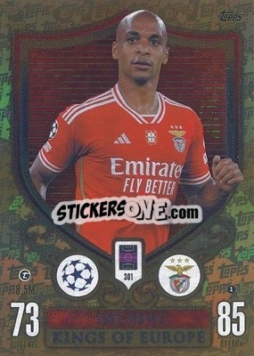 Sticker João Mario - UEFA Champions League & Europa League 2023-2024. Match Attax Extra
 - Topps