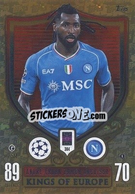 Sticker Andre-Frank Zambo Angissa - UEFA Champions League & Europa League 2023-2024. Match Attax Extra
 - Topps