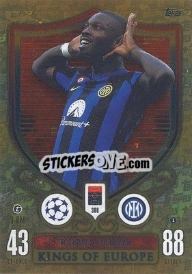 Sticker Marcus Thuram - UEFA Champions League & Europa League 2023-2024. Match Attax Extra
 n. 306 - Topps