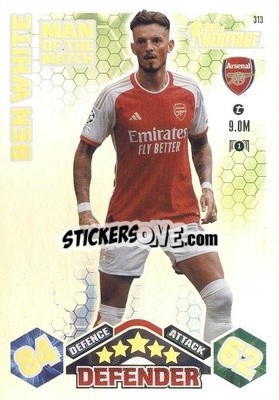 Sticker Ben White - UEFA Champions League & Europa League 2023-2024. Match Attax Extra
 n. 313 - Topps