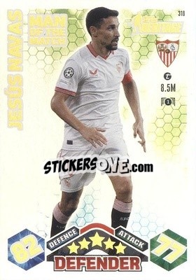 Sticker Jesús Navas - UEFA Champions League & Europa League 2023-2024. Match Attax Extra
 n. 318 - Topps