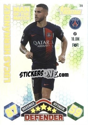 Sticker Lucas Hernández - UEFA Champions League & Europa League 2023-2024. Match Attax Extra
 n. 319 - Topps