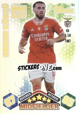 Sticker Orkun Kökçu - UEFA Champions League & Europa League 2023-2024. Match Attax Extra
 n. 323 - Topps