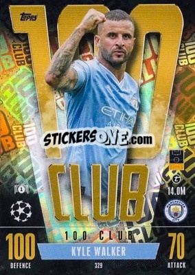 Sticker Kyle Walker - UEFA Champions League & Europa League 2023-2024. Match Attax Extra
 n. 329 - Topps