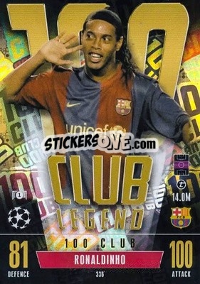 Sticker Ronaldinho - UEFA Champions League & Europa League 2023-2024. Match Attax Extra
 n. 336 - Topps