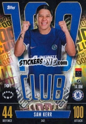 Sticker Sam Kerr - UEFA Champions League & Europa League 2023-2024. Match Attax Extra
 n. 342 - Topps