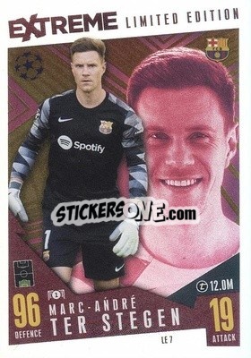 Cromo Marc-André ter Stegen - UEFA Champions League & Europa League 2023-2024. Match Attax Extra
 n. LE7 - Topps