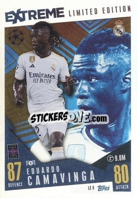 Sticker Eduardo Camavinga - UEFA Champions League & Europa League 2023-2024. Match Attax Extra
 n. LE8 - Topps