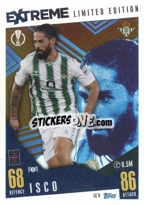 Sticker Isco - UEFA Champions League & Europa League 2023-2024. Match Attax Extra
 n. LE9 - Topps