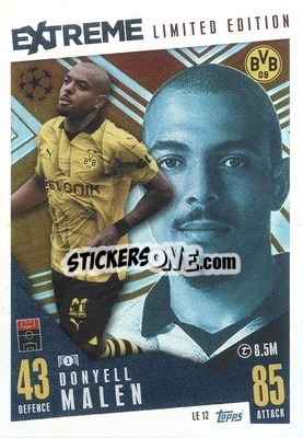 Sticker Donyell Malen - UEFA Champions League & Europa League 2023-2024. Match Attax Extra
 n. LE12 - Topps