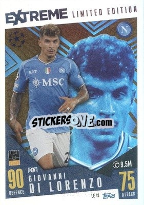 Sticker Giovanni Di Lorenzo - UEFA Champions League & Europa League 2023-2024. Match Attax Extra
 n. LE13 - Topps