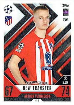 Figurina Arthur Vermeeren - UEFA Champions League & Europa League 2023-2024. Match Attax Extra
 n. NT3 - Topps