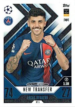 Cromo Lucas Beraldo - UEFA Champions League & Europa League 2023-2024. Match Attax Extra
 n. NT5 - Topps