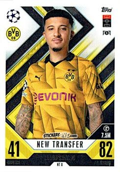 Cromo Jadon Sancho - UEFA Champions League & Europa League 2023-2024. Match Attax Extra
 n. NT8 - Topps