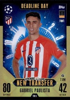 Figurina Gabriel Paulista - UEFA Champions League & Europa League 2023-2024. Match Attax Extra
 n. TDD5 - Topps