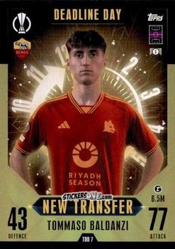 Cromo Tommaso Baldanzi - UEFA Champions League & Europa League 2023-2024. Match Attax Extra
 n. TDD7 - Topps