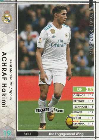 Cromo Achraf Hakimi - Sega World Club Champion Football 2017-2018
 n. A46 - Panini