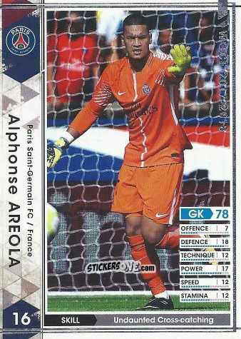 Sticker Alphonse Areola - Sega World Club Champion Football 2017-2018
 n. 49 - Panini