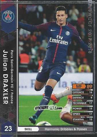 Sticker Julian Draxler - Sega World Club Champion Football 2017-2018
 n. 57 - Panini