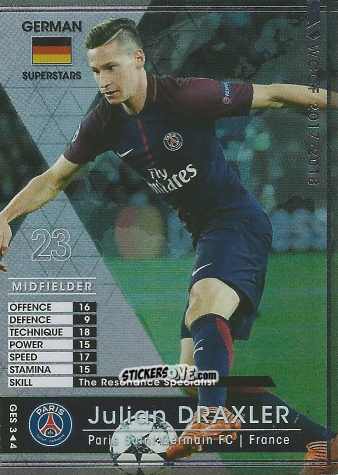 Sticker Julian Draxler - Sega World Club Champion Football 2017-2018
 n. GES3 - Panini