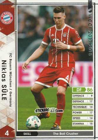 Sticker Niklas Süle - Sega World Club Champion Football 2017-2018
 n. 86 - Panini