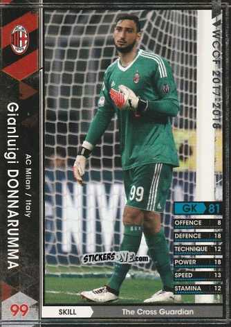 Cromo Gianluigi Donnarumma - Sega World Club Champion Football 2017-2018
 n. 97 - Panini