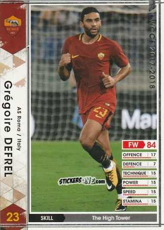 Sticker Grégoire Defrel - Sega World Club Champion Football 2017-2018
 n. 124 - Panini