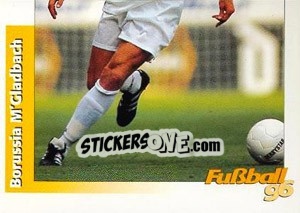 Sticker Stefan Effenberg unten - German Football Bundesliga 1995-1996 - Panini