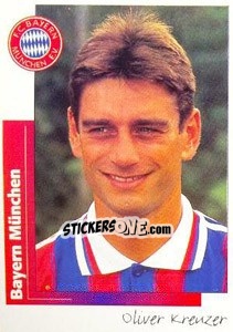 Cromo Oliver Kreuzer - German Football Bundesliga 1995-1996 - Panini