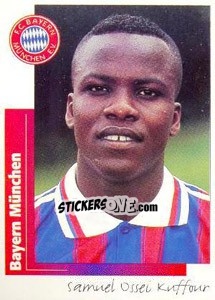 Sticker Samuel Osei Kuffour - German Football Bundesliga 1995-1996 - Panini